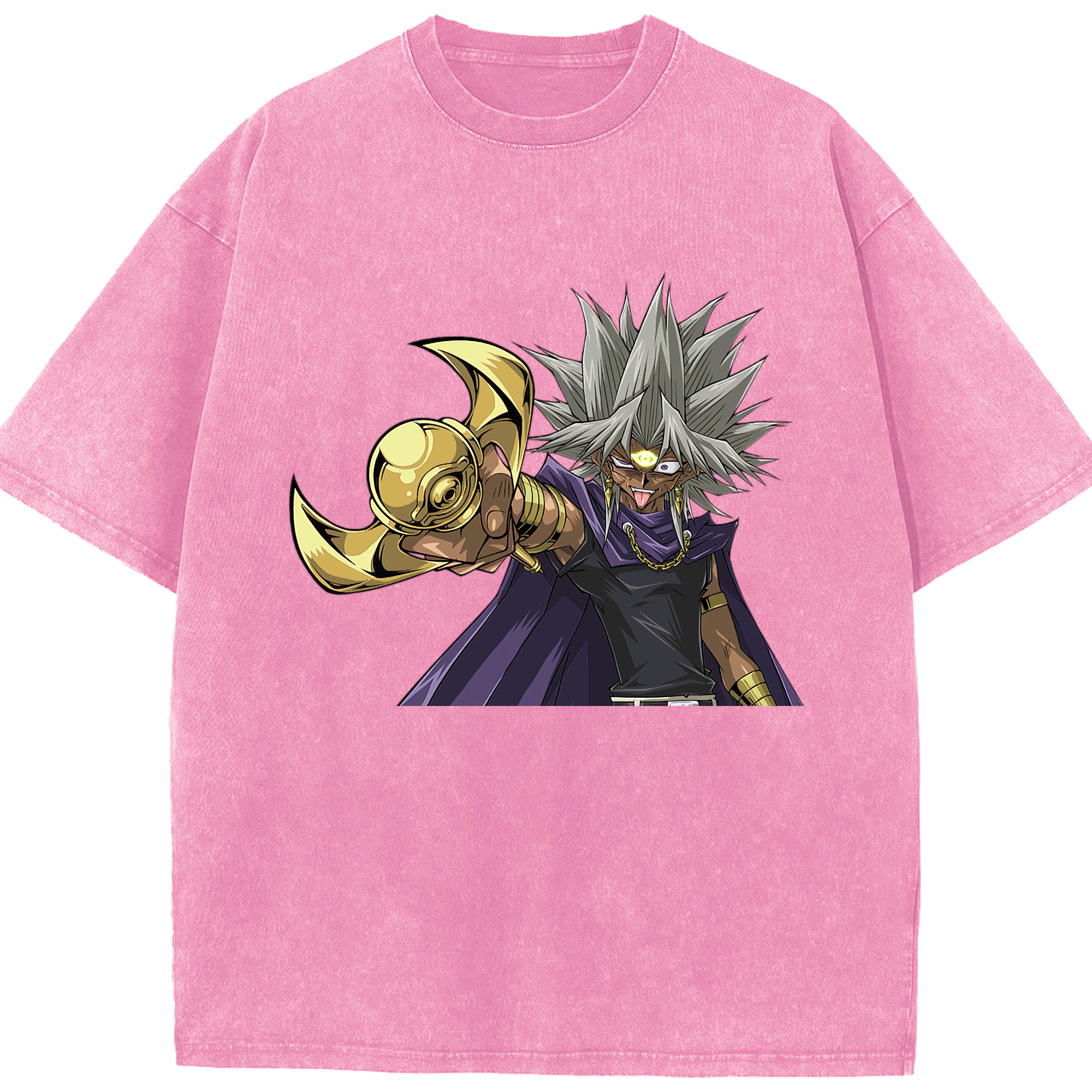（画像用） 遊☆戯☆王 Yu-Gi-Oh! 綿100% ヴィンテージ風 半袖Tシャツ（フロントプリント）